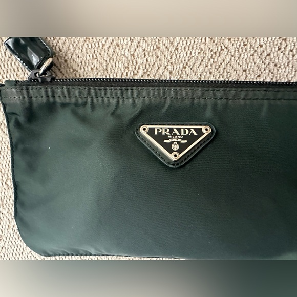 Prada Nylon Green Pouch - Picture 2 of 6